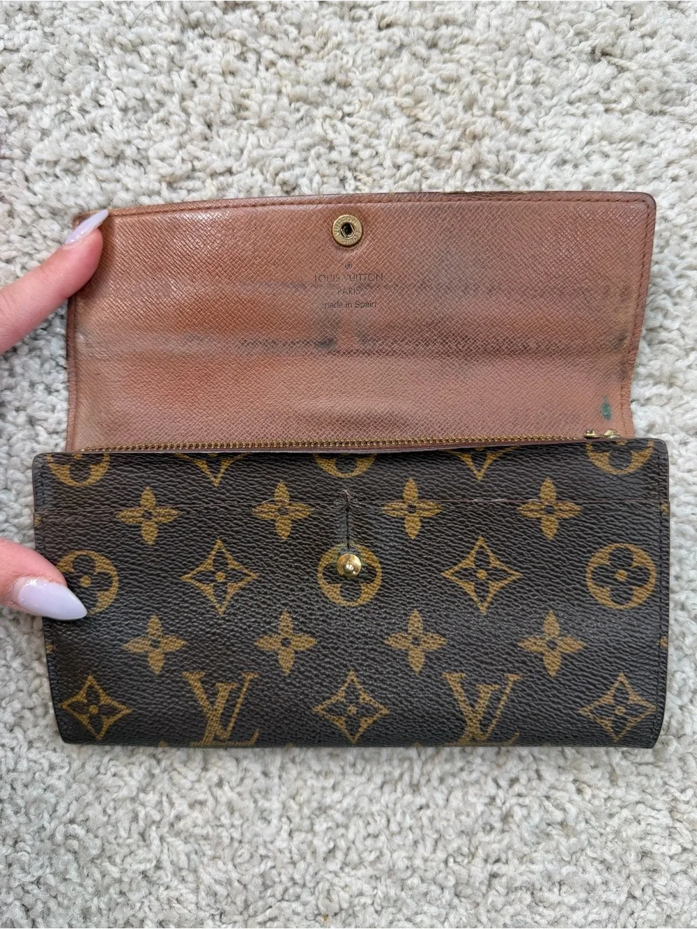 Louis Vuitton Brown Monogram Canvas Long Wallet